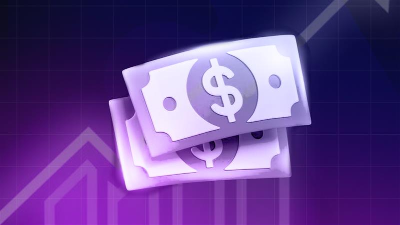 Stack of dollar bills with upward trending arrow illustrating increased agency profitability through white label partnership model